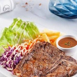 [อร่อยซ่ากับโค้ก] ทีโบนสเต็ก + โค้ก(ขวด330มล)