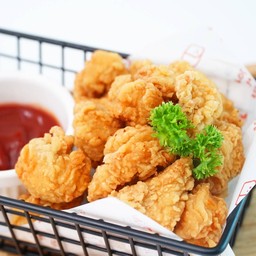 ไก่ป๊อปคลุกฝุ่นบาบีคิว