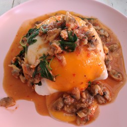 ไข่ข้นกระเพราหอยลาย