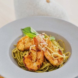 Pesto Prawns