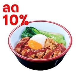(ลด 10%) ข้าวหน้าไก่เทริยากิซอสยังนยอมไข่ออนเซ็น