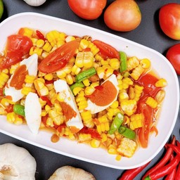 ตำข้าวโพดไข่เค็ม