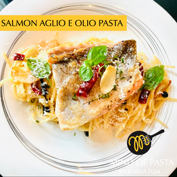 Salmon Aglio E Olio Pasta(แซลมอน อะกลิโอ อี โอริโอ พาสต้า)