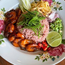ข้าวคลุกกะปิกุ้งหวาน