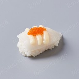 ซูชิหมึกหิมะราดสลัด