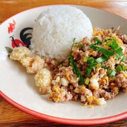 Minced Pork With Garlic On Rice