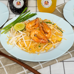 ผัดไทยกุ้งสด(สูตรเฉพาะ)