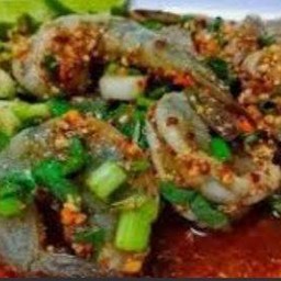 ลาบกุ้งสด