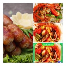 ตุ้มแซ่บ ไส้กรอกอีสาน พลอยยำกุ้งปูหอยสดๆ อร่อยคักๆ