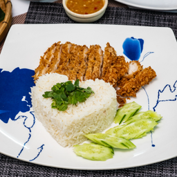 ข้าวมันไก่กรอบ