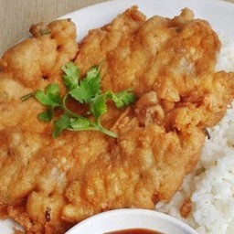 ข้าวไข่เจียวไก่สับ