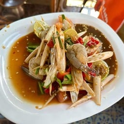 ตำไหลบัวกุ้งสด