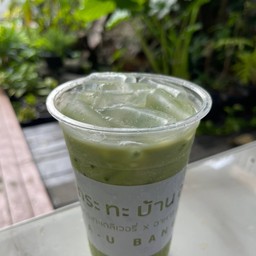 ชาเขียวนม แก้ว 22 ออนซ์