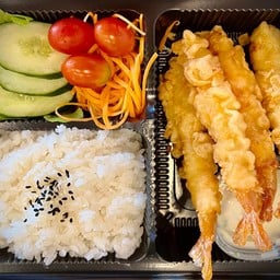 [อร่อยซ่ากับโค้ก] กุ้งเทมปุระ-เบนโตะ- +  โค้ก ออริจินัล (กระป๋อง)