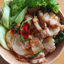 กระเพราหมูสามชั้น(ไซร์ s.)