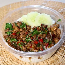 Minced Beef And Basil Rice