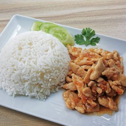 ข้าวไก่กระเทียม