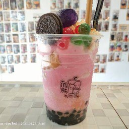 ปังเย็นนมสตรอว์เบอร์รี่