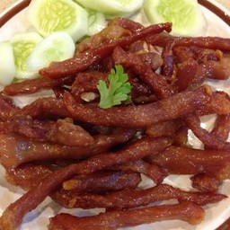 เนื้อแดดเดียวทอด