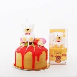 เทียนรูปหมีสีขาว - White Bear Candle