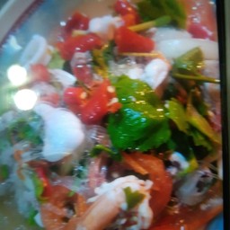 ยำวุ้นเส้นหมูสับ