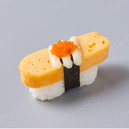 ซูชิไข่หวานราดสลัด-