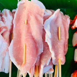 หมูสันนอกเสียบไม้