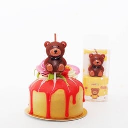 เทียนรูปหมีสีน้ำตาล - Brown Bear Candle
