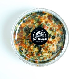 ผักโขมอบชีสพ่นไฟ