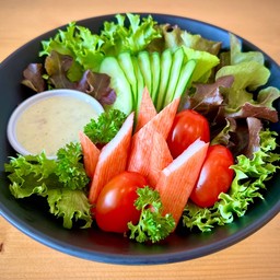 สลัดผักปูอัด-