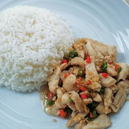 ข้าวไก่พริกขี้หนู
