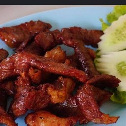 หมูแดดเดียวทอด