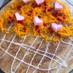 เครปแยมช็อคโกแลต ฝอยทอง เยลลี่แดง มาร์ชเมลโล่