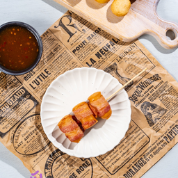 ไส้กรอกพันเบคอน(1ไม้มี3ชิ้น)