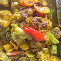 ข้าวสมองวัวผัด