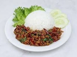 กะเพราหมูสับ