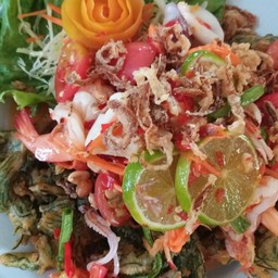 ตำใบชะครามทอด