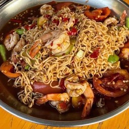 ตำมาม่ากุ้งสะดุ้งเน้นๆ