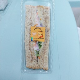 แซนวิชสุขภาพทูน่าอย่างเดียว แบบสามเหลี่ยม