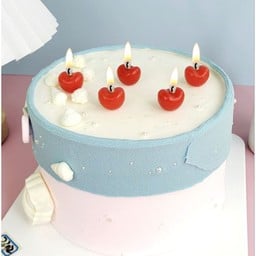 เทียนเชอร์รี่ สีแดง 5 ลูก