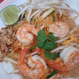 ผัดไทยกุ้งสด