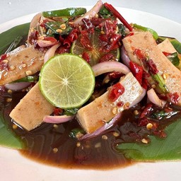 ยำปลาร้านัวหมูยอ