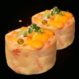 ไข่หวานโรลปูอัด เบคอน สไปซี่
