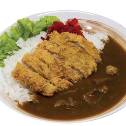 ข้าวแกงกะหรี่หมูชุปเกล็ดขนมปัง