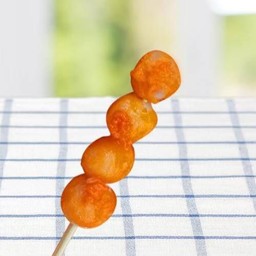 ลูกชิ้นเนื้อชุบแป้งทอด 3 ไม้