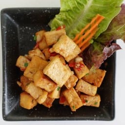 เต้าหู้คั่วพริกกระเทียม