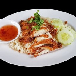 ข้าวมันไก่ทอด