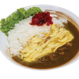 ข้าวแกงกระหรี่หมูชีส