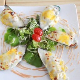 หอยแมลงภู่อบชีส ชุดใหญ่