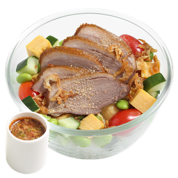 Smoked Duck Poke with Spicy Larb Sauce